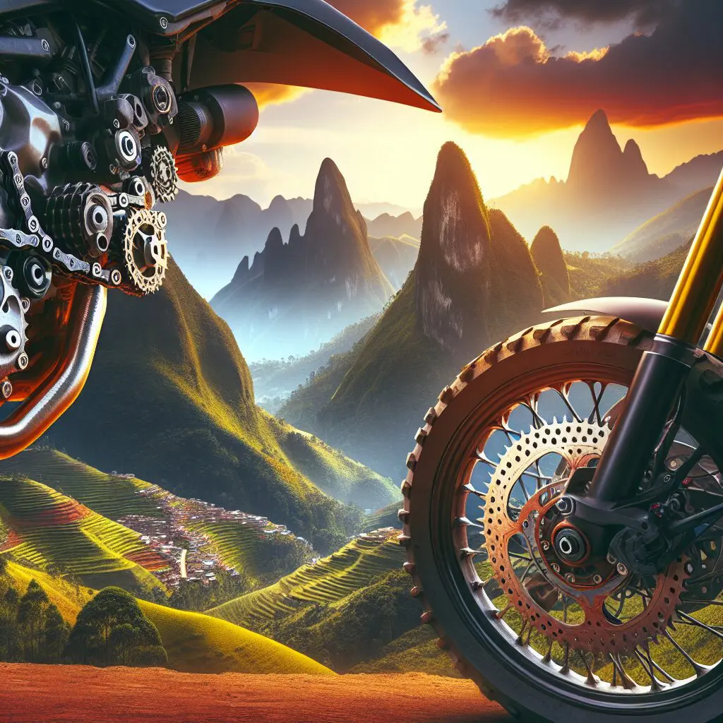 Moto vibrante destacada
