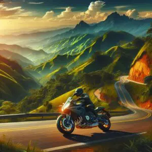 Motocicleta en diversos terrenos colombianos